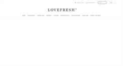 Desktop Screenshot of lovefresh.com