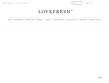 Tablet Screenshot of lovefresh.com